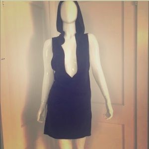 Navy blue hoodie sweater vest